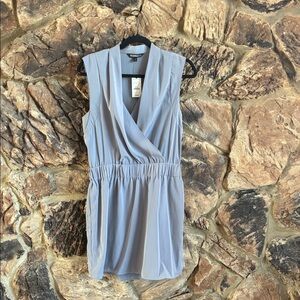 Express Soft Gray Sleeveless Dress